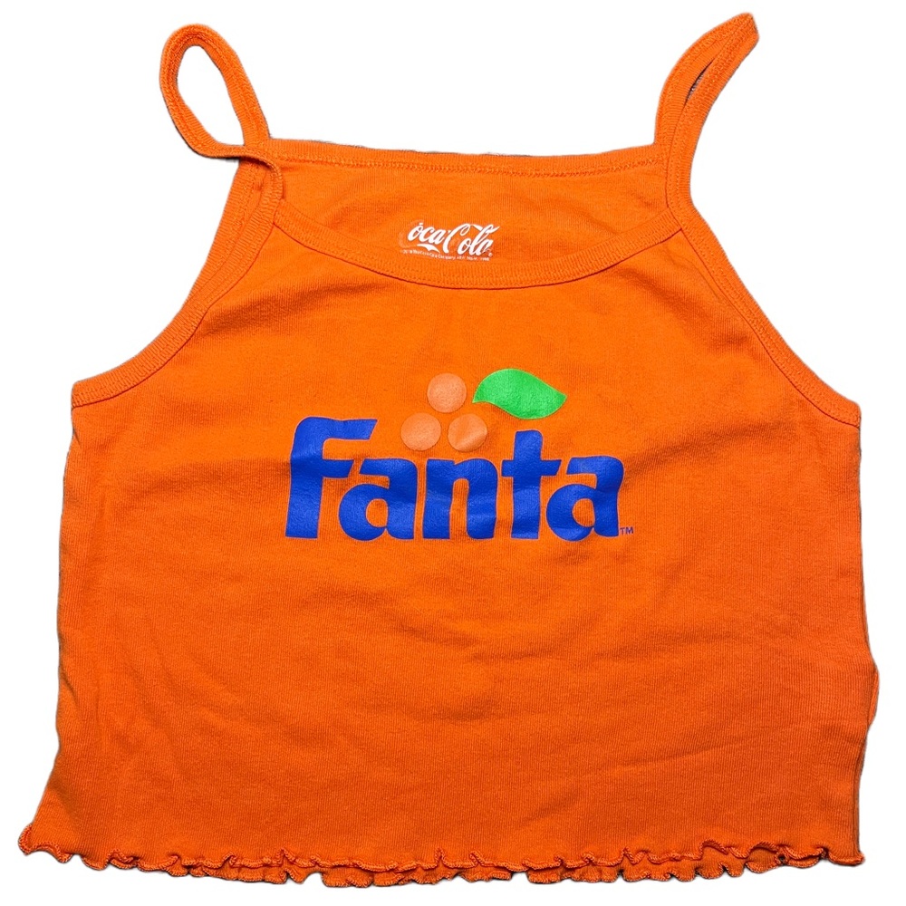 Crop Top Fanta Spaghetti Strap